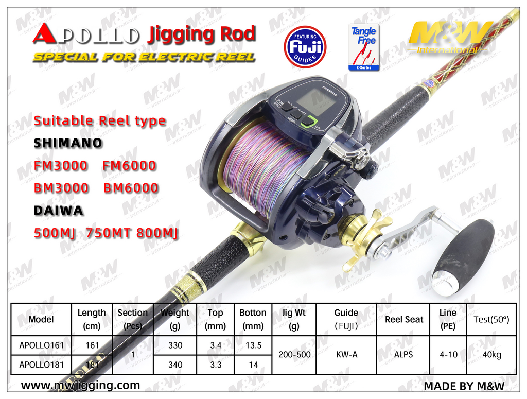 APPLLO Jiggig Rod(Special for electric reel) Jigging Rod Rod
