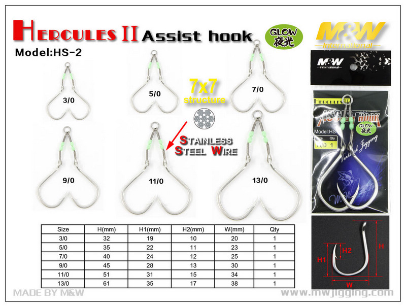 Jigging hook Hook Products M&W Fishing Tackle Co.,Ltd.