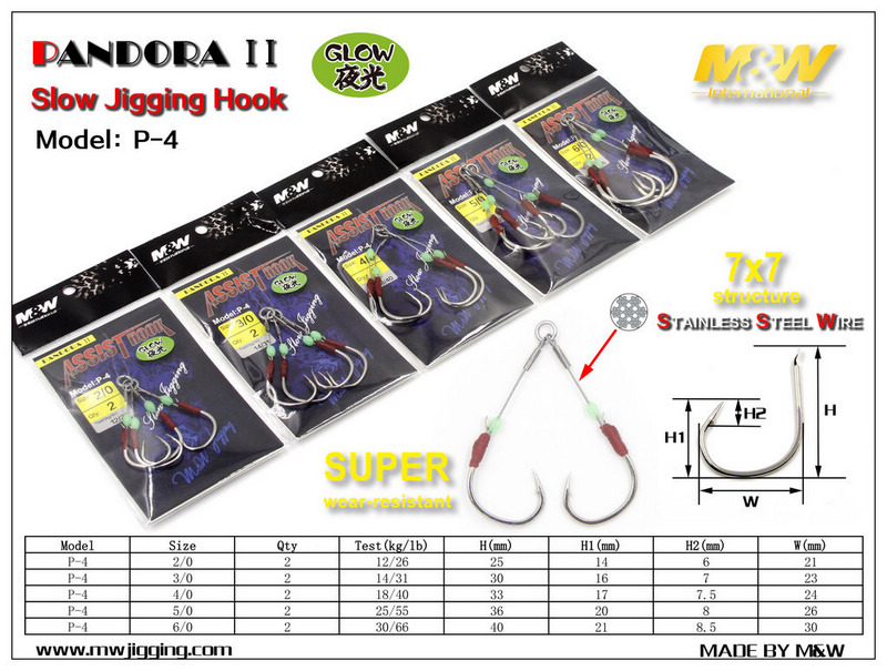 PANDORA II Slow Jigging Hook(P-4)
