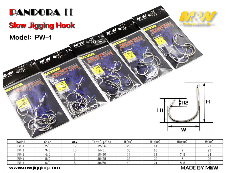PANDORA II Slow Jigging Hook(PW-1)